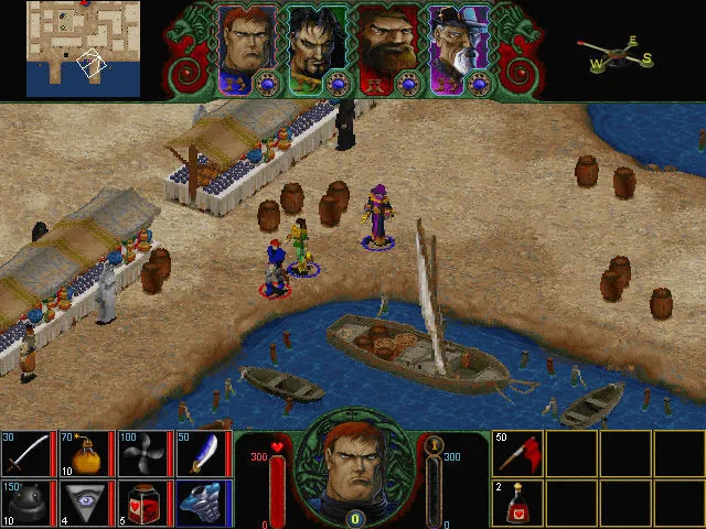 Another gameplay screenshot from Hexplore emphasizing tactical combat and map navigation.
