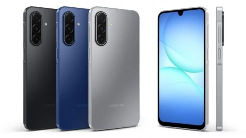 Front display view of the Samsung Galaxy A17 budget smartphone
