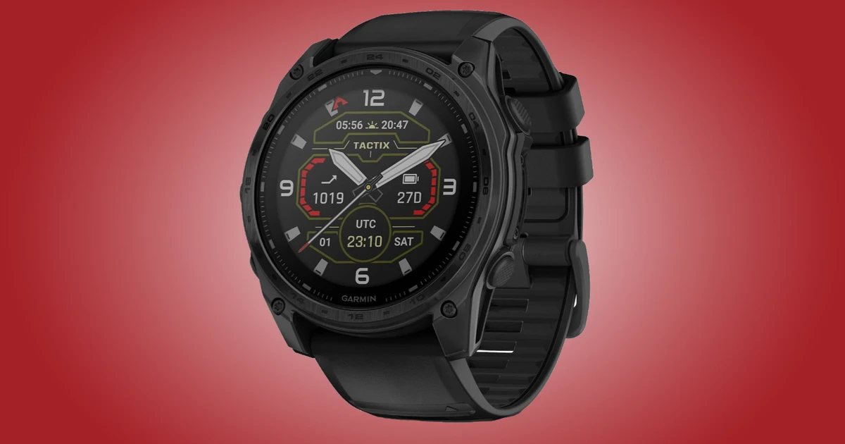 Garmin Fenix 8 rugged outdoor smartwatch display showing activity tracking