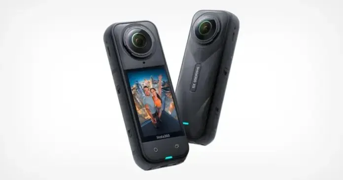 Insta360 X5 360° action camera with waterproof casing