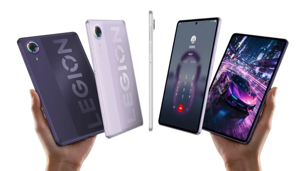 Lenovo Legion Y700 Infinite showing its slim design and symmetrical bezels