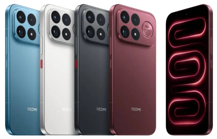 Redmi K100 Pro Max smartphone showcasing sleek design and large display