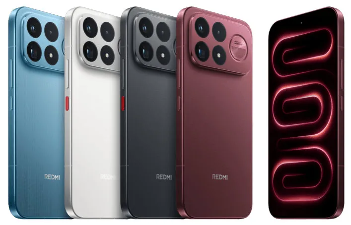 Redmi K100 Pro Max smartphone with high-refresh-rate display and large battery