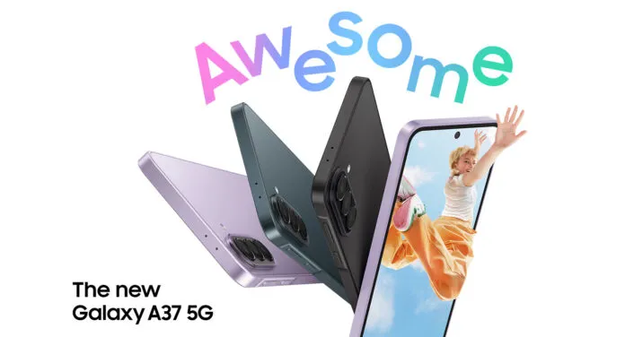 Samsung Galaxy A37 5G smartphone display and camera module