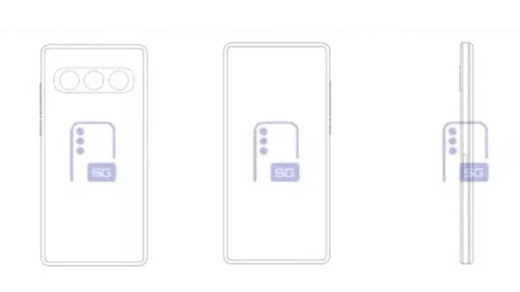 Samsung Galaxy S27 rear camera patent showing horizontal triple sensor bar