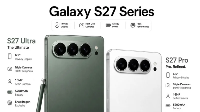 Samsung Galaxy S27 Ultra Adopts Horizontal Camera Design to Enhance Usability