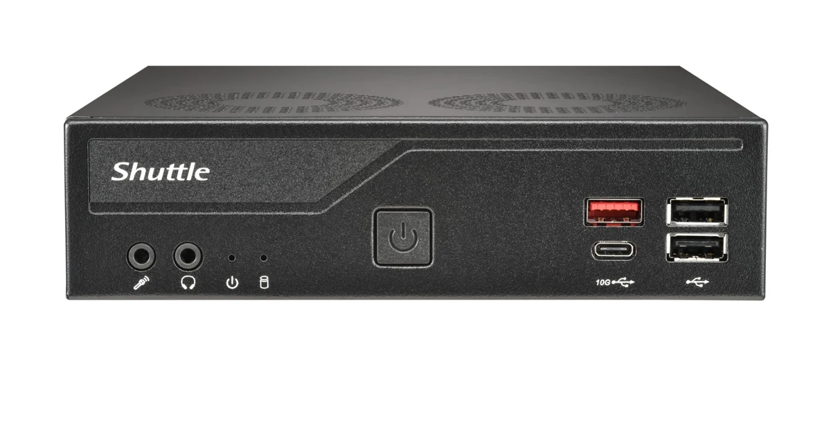 Shuttle XPC Slim DH810S compact mini PC with desktop class Core Ultra CPUs