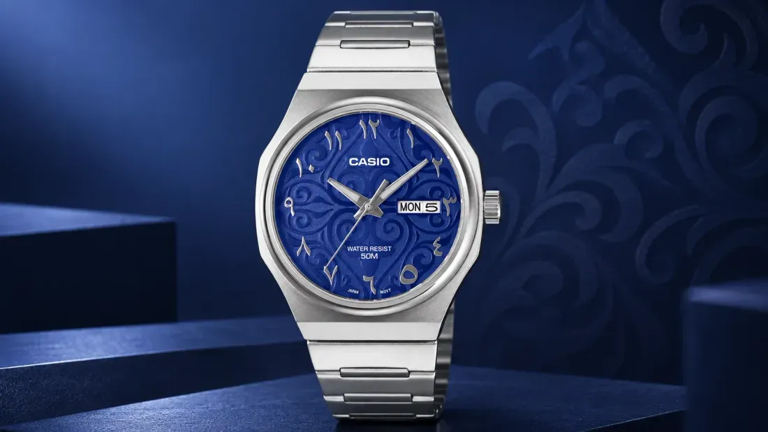 Casio MTP-E735AR watches - Casio's New 8.4mm Metal Watch Nails the Integrated Bracelet Trend