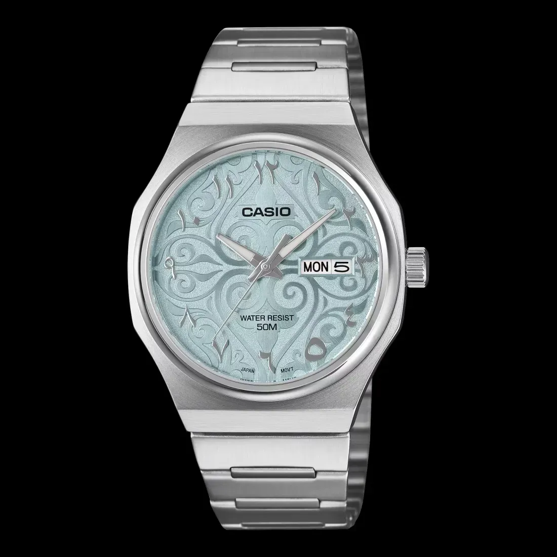 Casio MTP-E735AR watches - Casio's New 8.4mm Metal Watch Nails the Integrated Bracelet Trend