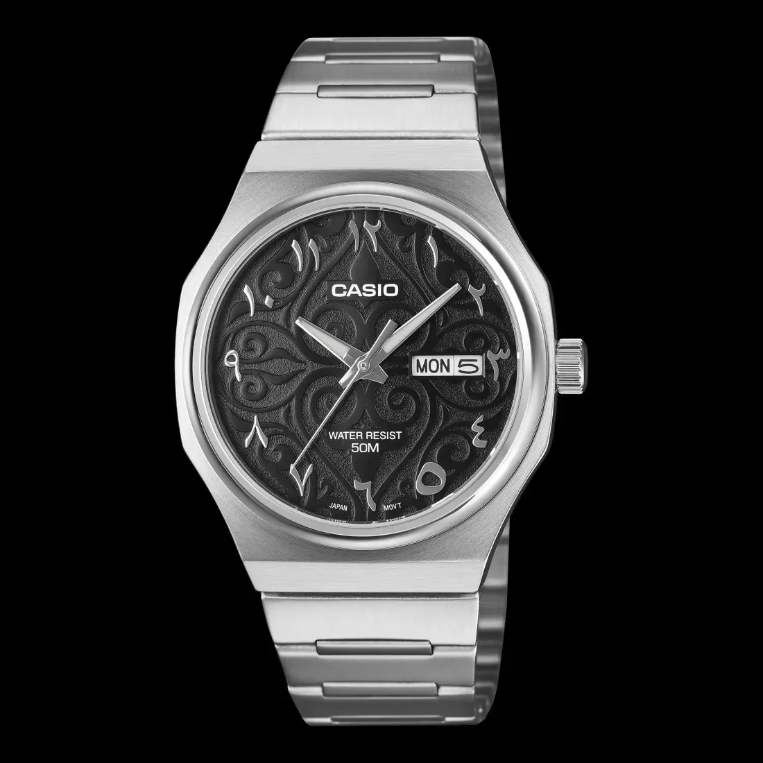 Casio MTP-E735AR watches - Casio's New 8.4mm Metal Watch Nails the Integrated Bracelet Trend