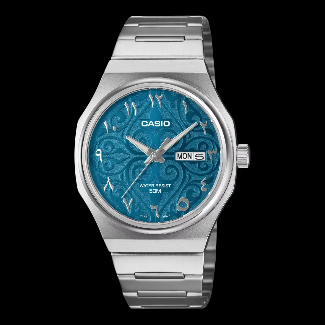 Casio MTP-E735AR watches - Casio's New 8.4mm Metal Watch Nails the Integrated Bracelet Trend
