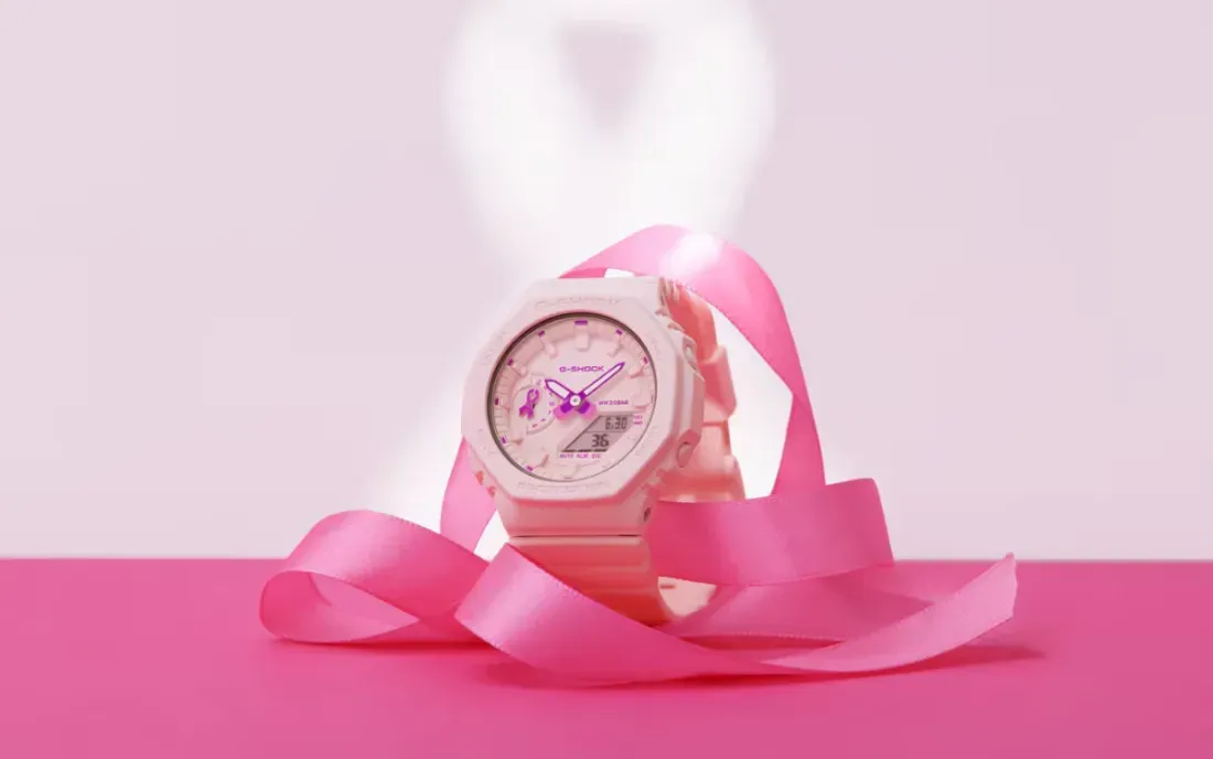Casio G-Shock GMA-S2100PR-4AER - Casio's Pastel Pink G-Shock Fuses Tough Hardware with a Lifesaving Cause