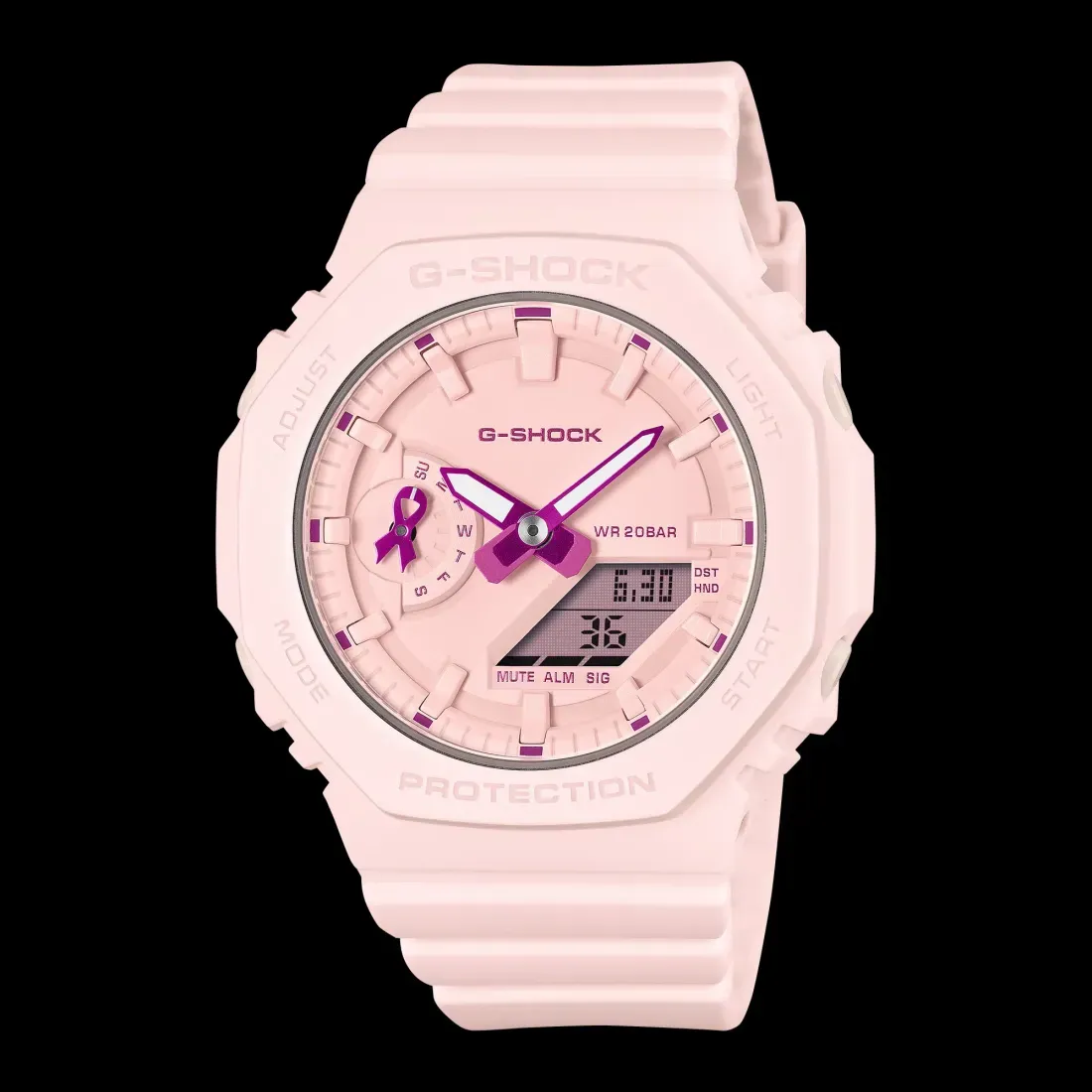 Casio G-Shock GMA-S2100PR-4AER - Casio's Pastel Pink G-Shock Fuses Tough Hardware with a Lifesaving Cause