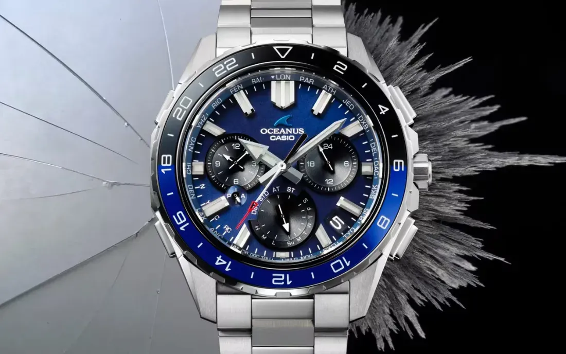 Casio Oceanus OCW-P3000 watches - Casio Solves World-Time Clutter with an Ingenious Ceramic Bezel System