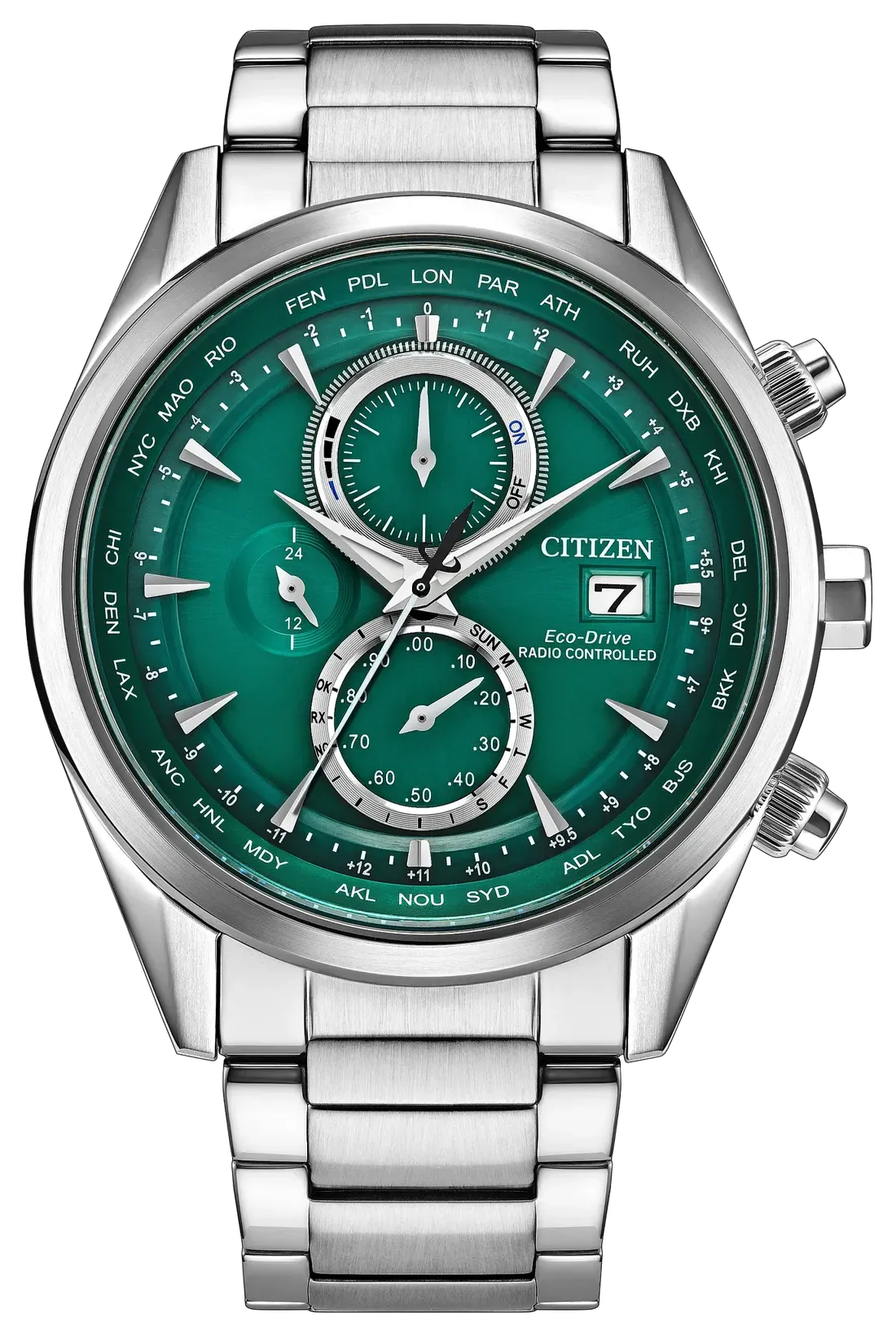 webp3 Citizen Sunray Green Atomic Chronograph Reaches US with a Catch