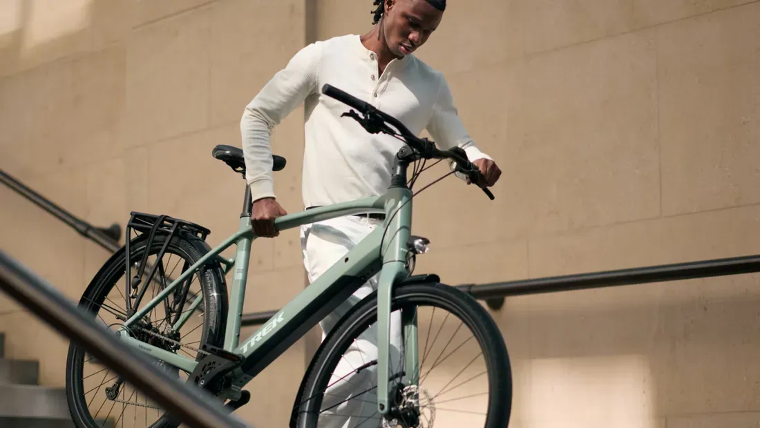 The Trek Inbound+ features a lightweight design - Ditching Greasy Chains, Trek's Inbound+ E-Bike Weighs Under 41 Pounds