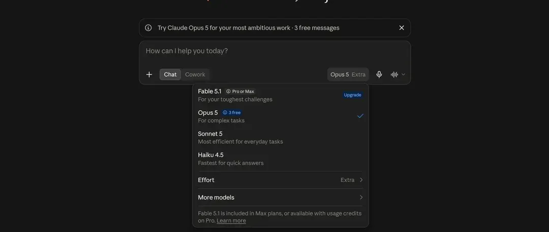 Claude Opus 5 available for free accounts but only for 3 messages limit - Free Claude Users Get Surprise Access to Opus 5 with a Big Catch