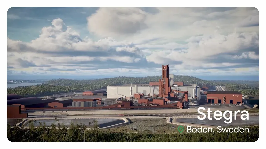 The green steel factory in Sweden - Google Backs Sweden's Hydrogen Plant to Clean Up Data Center Steel