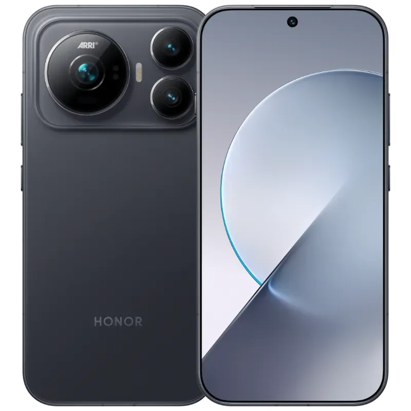 The Honor Magic9 in Curtain Black - Honor's Next Flagship Packs an 8,800 mAh Battery and Dual 200 MP Cameras