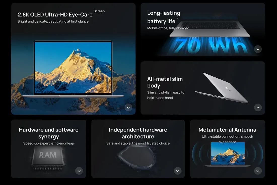 The Qingyun L420z key features - Huawei’s New Business Laptop Packs a 120Hz OLED Screen and Rare Port Access