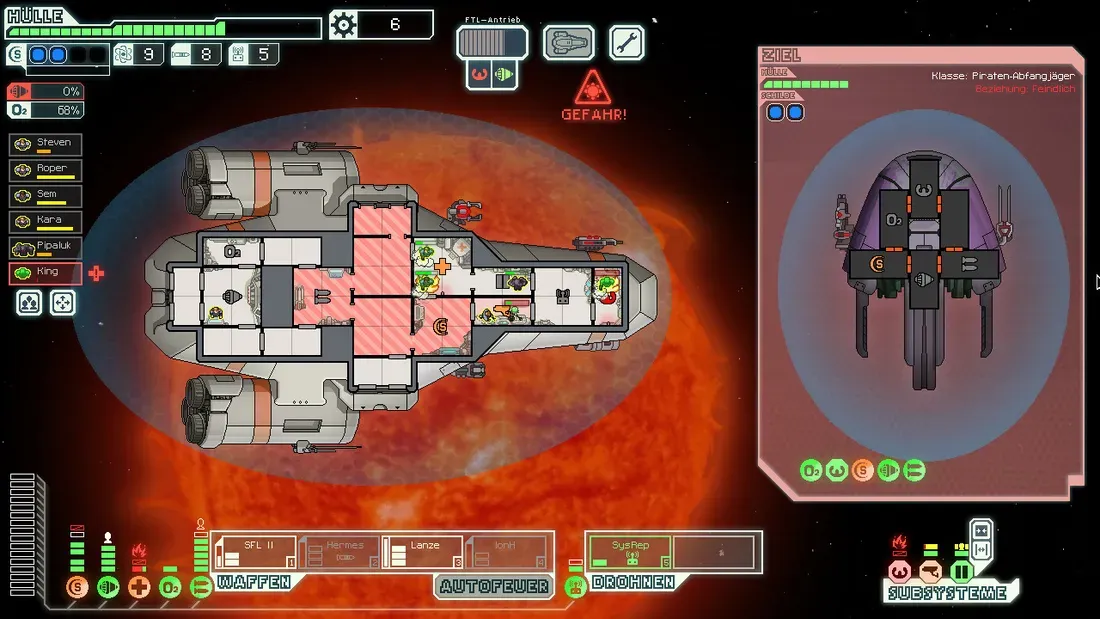 Pictured: A gameplay screenshot from FTL: Faster Than Light. - Steam's Top Space Strategy Game Drops to an All-Time Low of $1.99