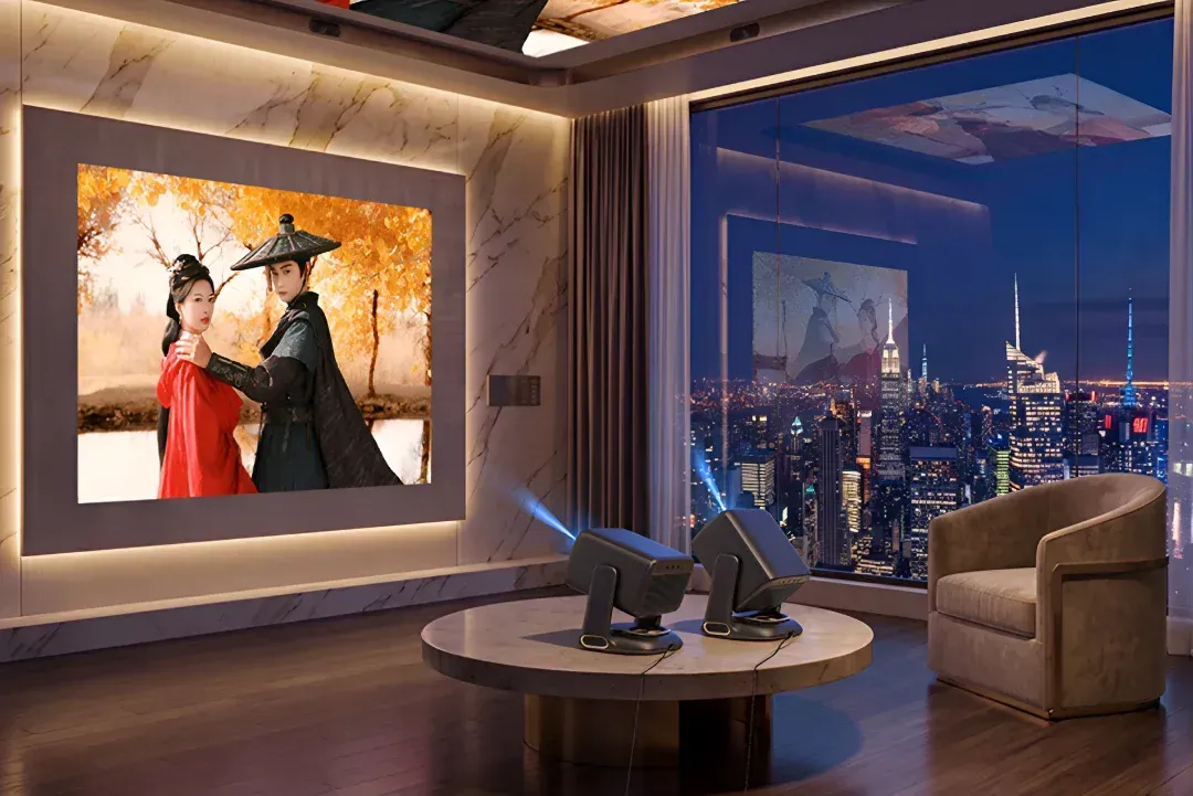 OBE R3 Ultra Max projector - This 1080p Projector Mounts a Full Subwoofer and Gimbal for $560