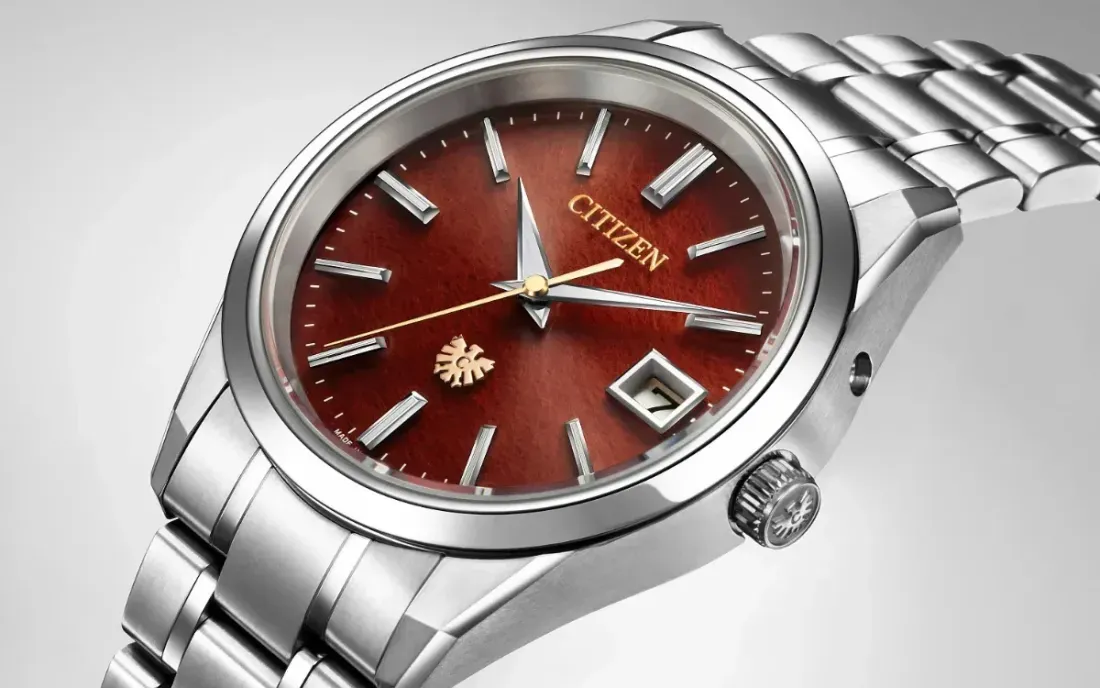 Citizen AQ4100-65X watch - This $2,995 Citizen Watch Hides Solar Cells Behind Handcrafted Washi Paper