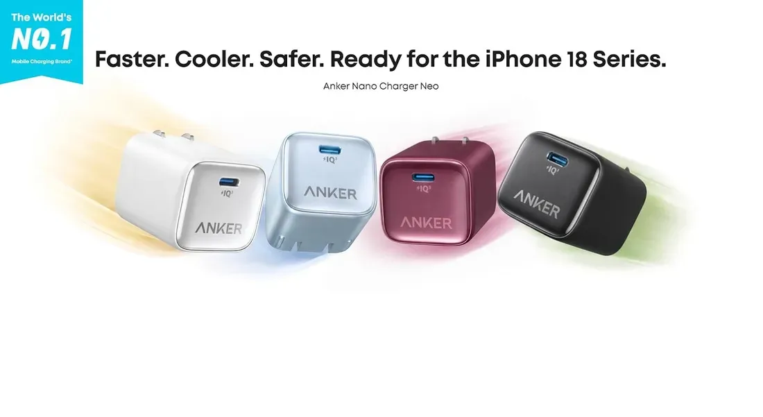 Anker Nano Charger Neo comes in four colors - This $26 Anker Charger Unlocks Apple's Fast Dynamic Charging for Less
