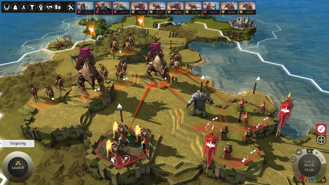 An image showing a battle in Endless Legend. - This Acclaimed 4X Fantasy Strategy Game Is Under 8 Dollars on Steam