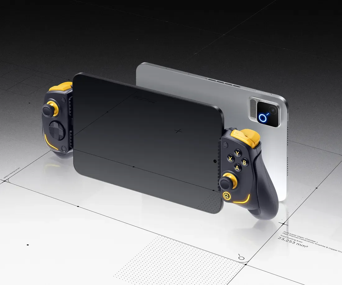 The controller accessory - This Active-Cooled 8.8-Inch Tablet Wants to Kill the Gaming Phone