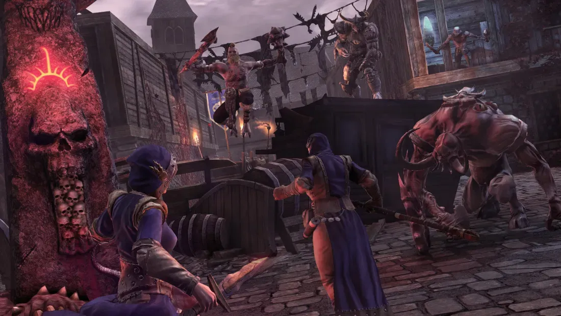 An image showing a battle in Mordheim: City of the Damned. - This Dark Warhammer Tactical RPG Costs Under $1.50 Right Now