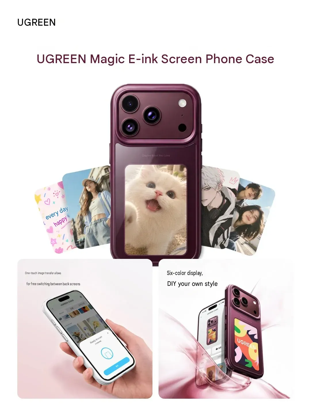 Photo of display and multi-monitor output This E-Ink Case Turns Your iPhone 18 Pro Into a Customizable Canvas