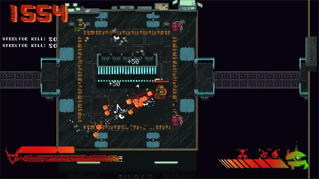 Pictured: A gameplay screenshot from RAM: Random Access Mayhem. - This Highly Rated Robot Shooter Is Now Just $7.49 on Steam