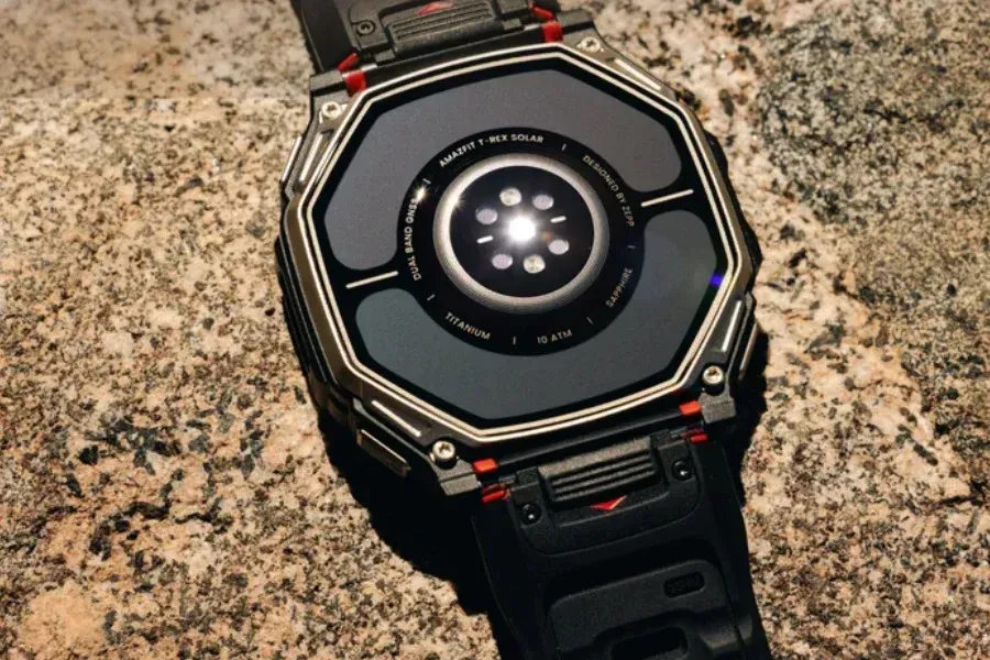 Amazfit T-Rex Dual Solar Back - This Rugged Smartwatch Charges From Both Sides to Solve Power Anxiety