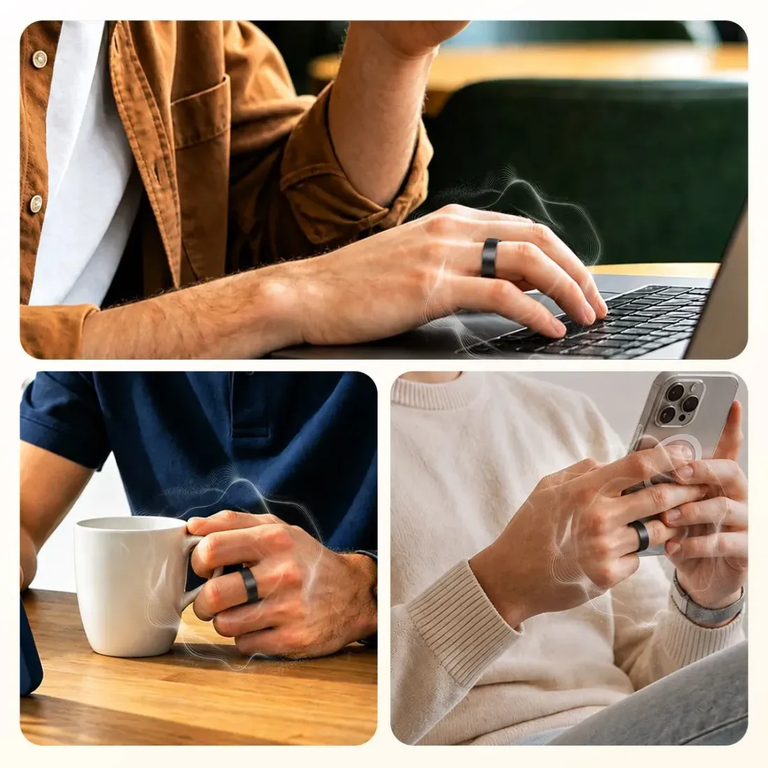 Rogbid ZenRing smart ring - This Smart Ring Actually Vibrates for Alerts and Scrolls Your Feeds