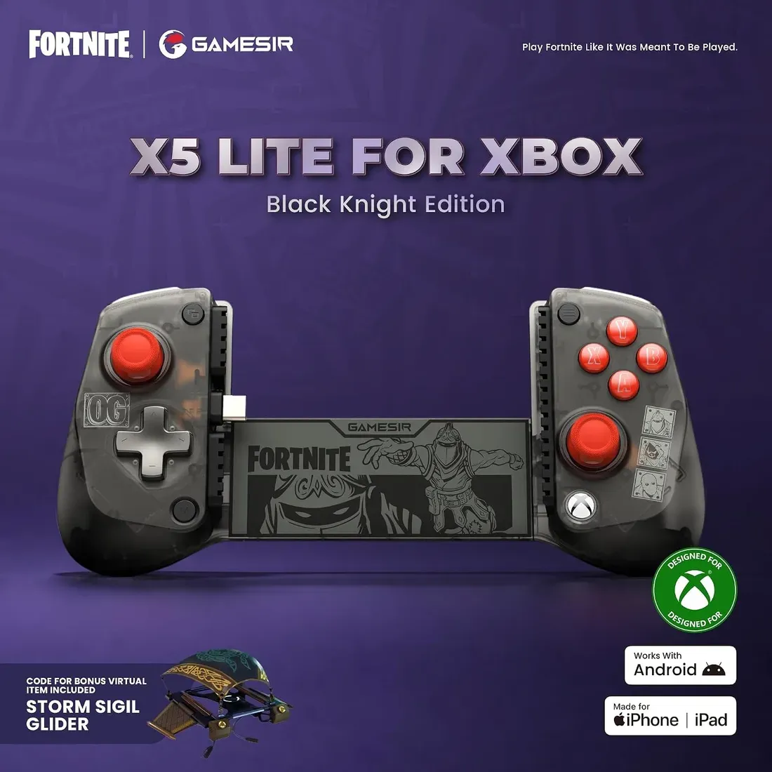 gamesir fortnite mobile controller dark knight This Xbox Mobile Grip Gets a Full Fortnite Custom Makeover