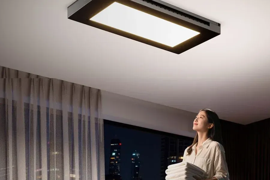 Xiaomi Mijia Clothes Drying Rack 3 - This Xiaomi Ceiling Dryer Holds 45kg of Laundry and Doubles as a Light