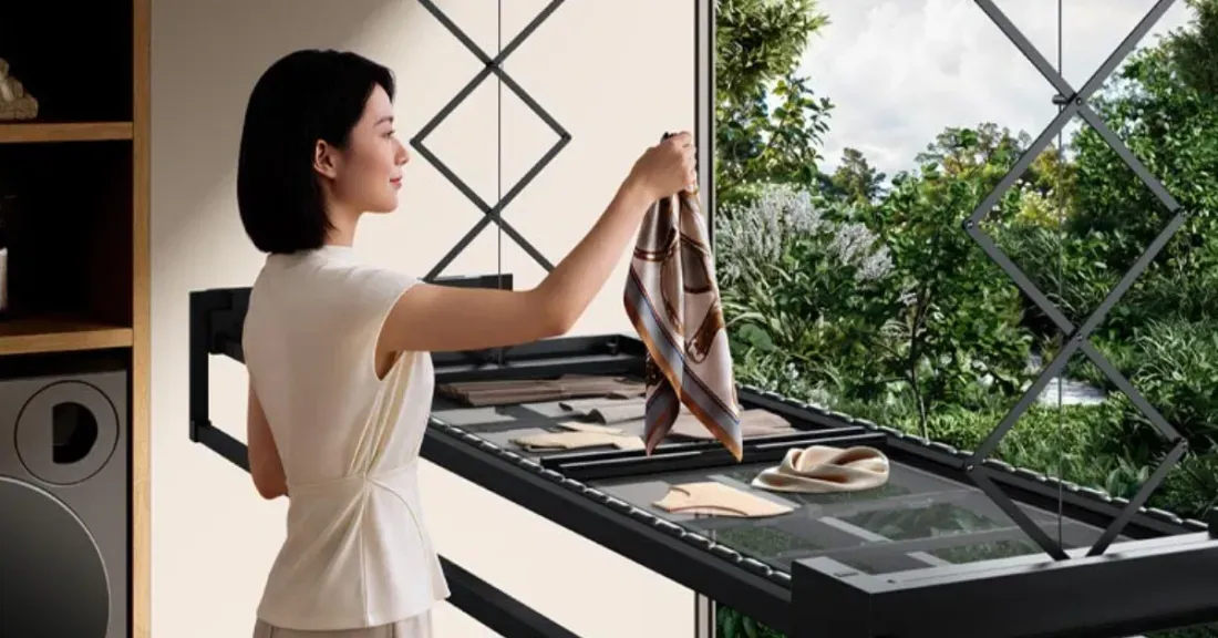 Xiaomi Mijia Clothes Drying Rack 3 Launch Specs Price - This Xiaomi Ceiling Dryer Holds 45kg of Laundry and Doubles as a Light