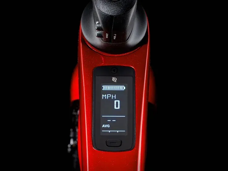 Photo of display and multi-monitor output Trek's 185 km Road E-Bike Cuts Weight, Not Touring Range