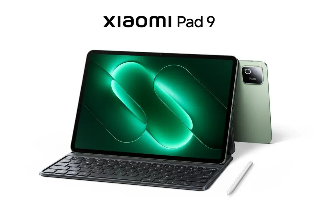 Xiaomi Pad 9 with keyboard and stylus - Under 6mm Thin: Xiaomi Pad 9 Debuts with 144Hz Displays and Huge Batteries