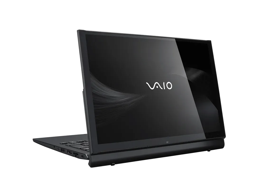 Vaio T series in view mode (fine black) - Vaio Returns With a Flexible 2.5K Ultrabook That Lasts All Day