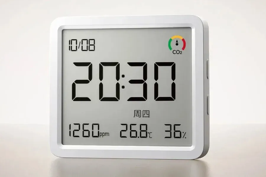 mijia smart thermometer and humidity meter 3 pro Xiaomi's $17 Smart Sensor Tackles Stuffy Rooms with CO2 Tracking