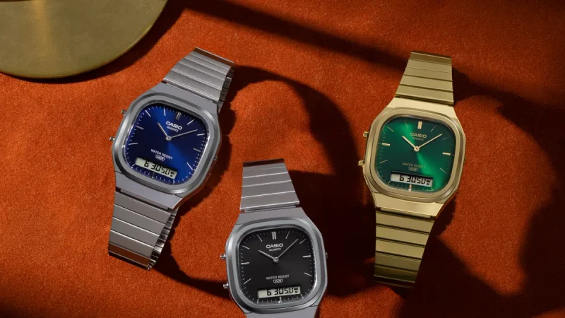 Casio Revives 80s Retro Elegance With Under-$100 Sunburst Hybrid Watches