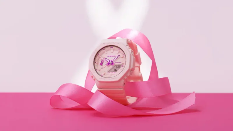 Casio's Pastel Pink G-Shock Fuses Tough Hardware with a Lifesaving Cause