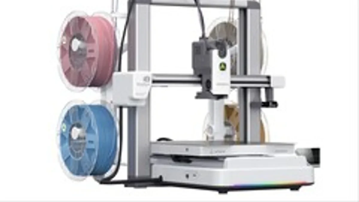 Creality Sparkx i8 3D printer with QuarTeks four-channel multicolor filament system