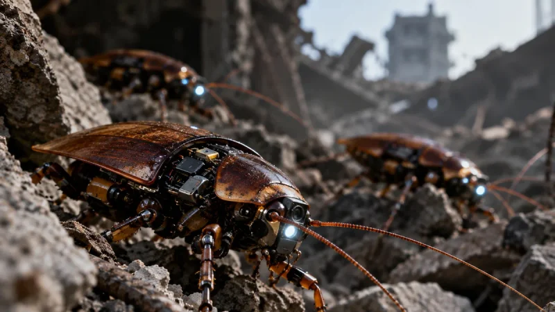 Scientists Turn Giant Cockroaches Into Tiny Medics for Disaster Zones