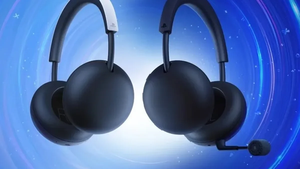 Sony Pulse and Pulse Edge wireless gaming headsets shown in white and black colorways