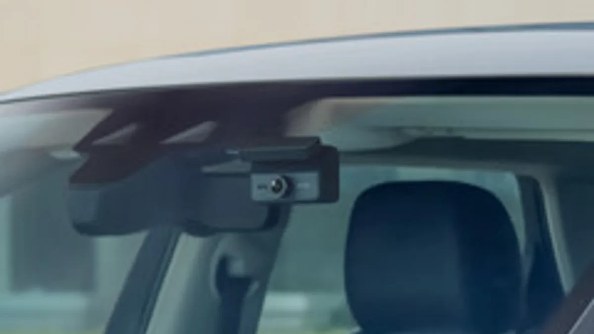70mai A900 Ultra dual 4K dash cam mounted on a windshield
