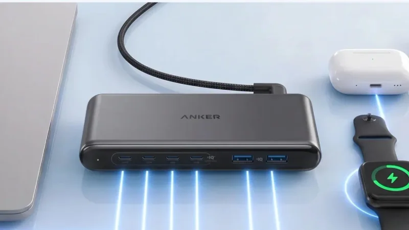This Slim 150W Desktop Hub Solves Your Hotel Room Outlet Scramble