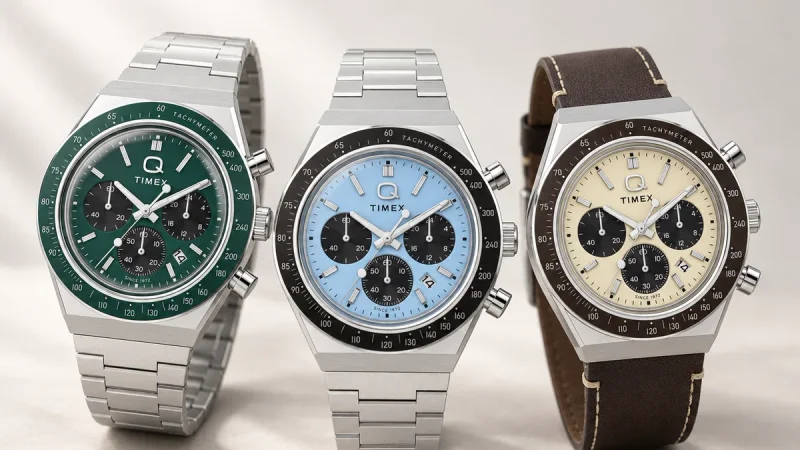 Timex Adds Fresh Racing Dials to Its Retro Q Chronograph Lineup